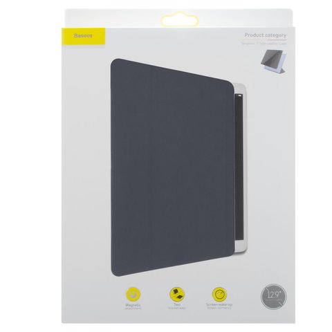Чохол Baseus для iPad Pro 12.9 2018 (3th Gen), синій, магнітний, книжка, пластик, #LTAPIPD-BSM03 Прев'ю 1