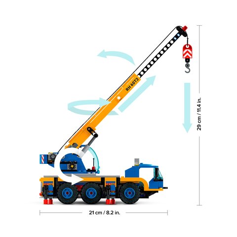 Конструктор LEGO City Передвижной кран (60324) Превью 5
