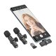 Мікрофон петличний Borofone BFK12, безпровідний, з кліпсою, USB тип-C, Lightning Прев'ю 4