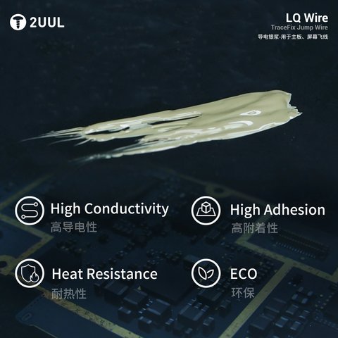 Струмопровідний лак 2UUL SC95, 2 г, silver conductive paint Прев'ю 3