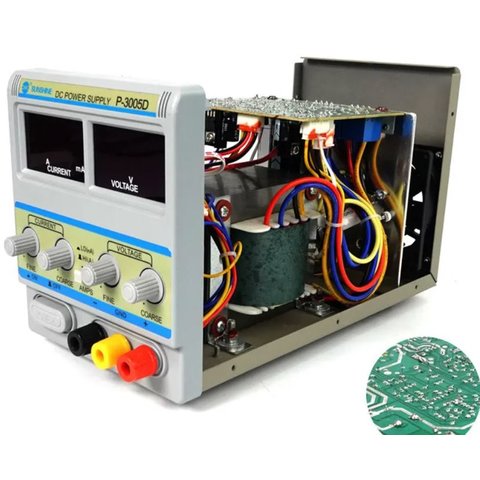 Laboratory Power Supply Sunshine P-3005D, (single-channel, transformer, up to 30 V, up to 5 A, LED indicators) Preview 1