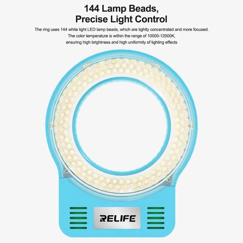 Iluminación para microscopio RELIFE RL-033M, diodo, 144 LED Vista previa  4
