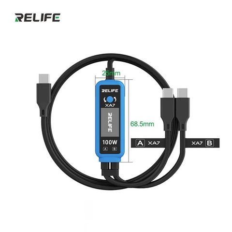 Probador USB RELIFE XA7, USB tipo C, 2xUSB tipo-C, 100W Vista previa  8