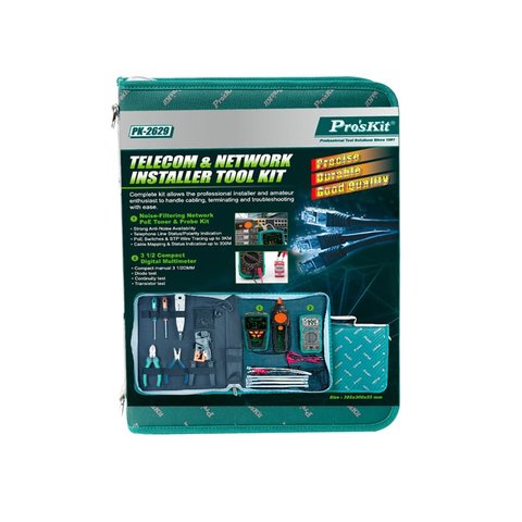Набір інструментів Pro'sKit PK-2629 для телекомунікаційних мереж Прев'ю 1