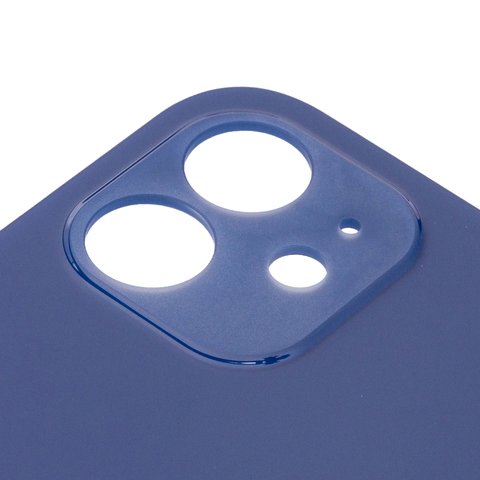 Задняя панель корпуса для iPhone 12, синяя, не нужно снимать стекло камеры, Original (PRC), big hole Превью 1