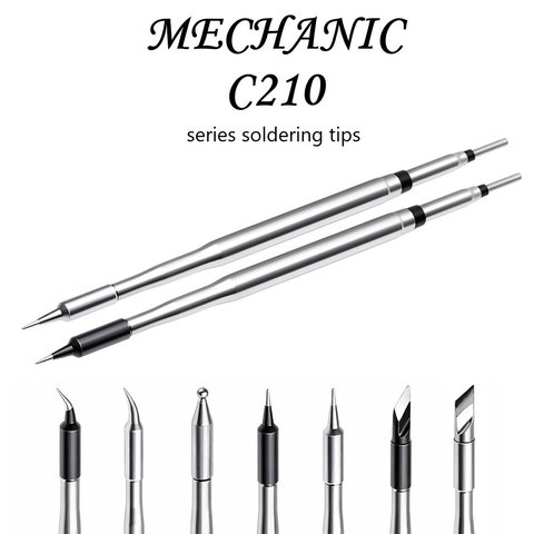 Паяльне жало Mechanic C210-TI, голка, чорний Прев'ю 4
