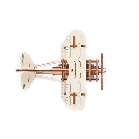 Mechanical 3D Puzzle Wooden.City Biplane Preview 4